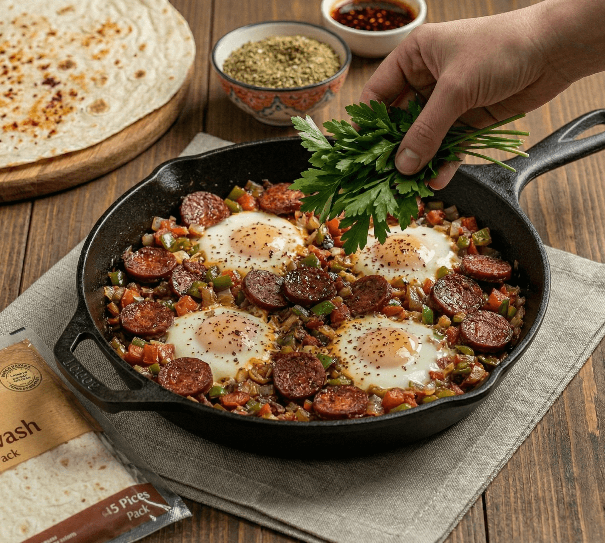 Sujuk & Egg Skillet